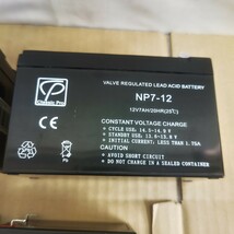 ◎【バッテリー まとめ売り】ジャンク品 パーツ取り 部品取り NP7-12 VALVE REGULATED LEAD ACID BATTERY GS PORTALAC 152-45_画像2