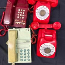 ◆昭和レトロ 電話機 11台まとめ売り ダイアル式 プッシュ式 黒 白 ベルフォン テレホンカバー アンティーク コレクション 155-96_画像4