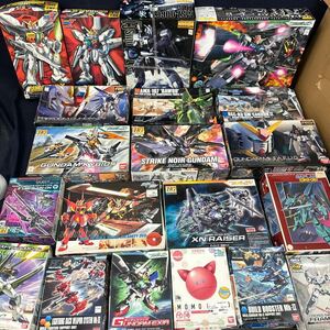 ◆未組立 ガンダム プラモデル まとめ売り 20点 バンダイ ガンプラ X OO SEED DESTINY ガンダムエックス フリーダム ギャプラン 155-99