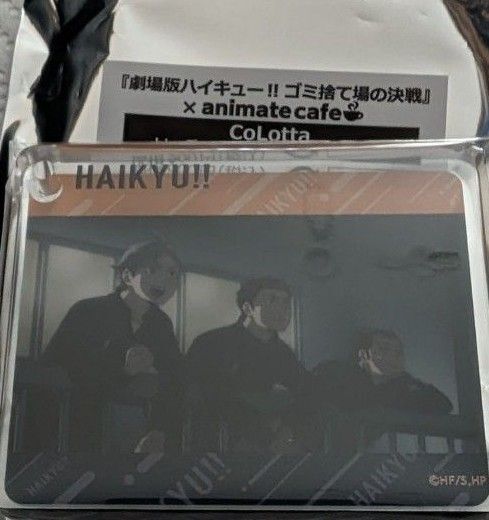 劇場版 ハイキュー ゴミ捨て場の決戦 アニメイトカフェ アクリルプレート キーホルダー 東峰 旭 菅原 孝支 澤村 大地 烏野高校