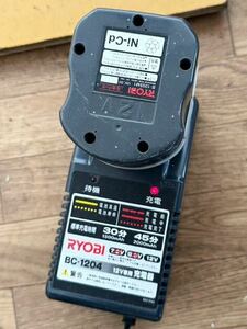 RYOBI リョービ 充電器 バッテリーチャージャー バッテリー付 12V BC-1204 / B1203M1 充電OK USED