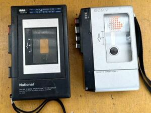 National RX-1900ラジカセ＊SONY TCM-5 カセットレコーダー　未確認　中古　ジャンク 日本製