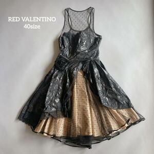 レッドヴァレンティノ RED VALENTINO ワンピース シースルー 38