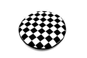  white black checker pattern foglamp cover (6 -inch for )[ single goods ]*BMC* Classic Mini * Rover Mini * Britain car *LUCAS* Lucas 