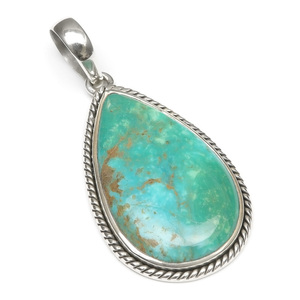  turquoise pendant top No.3[1 point thing ] / 60-19 TQ-PT3