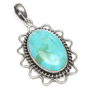  turquoise pendant top No.5[1 point thing ] / 60-19 TQ-PT5