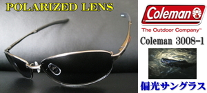 [Coleman polarized light sunglasses ]Co3008-1* smoked *F: gunmetal ru* without diffused reflection!!