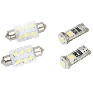 メルセデス・ベンツ Aクラス W169 SMD LED ポジション&6連ナンバー灯 4個 キャンセラー内蔵 ホワイト