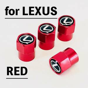 ◇送料無料◇レクサス◇LEXUS◇エアーバルブキャップ◇レッド◇エアバルブキャップ◇タイヤバルブキャップ◇