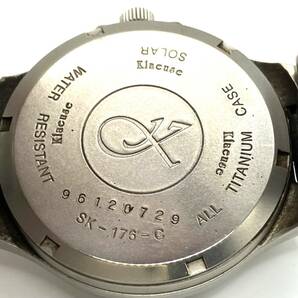 【7016】1円～START! Klaeuse titan solar クロイゼ チタン ソーラー SK-176-C ３針 レディース 腕時計 不動 中古 ジャンク の画像5