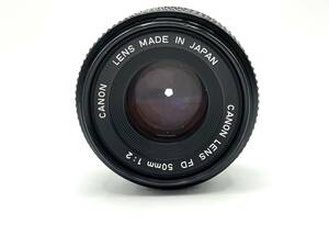 【7043】Canon LENS FD 50mm 1:2 カメラレンズ ジャンク キャノン 現状品 ジャンク 動作未確認 光学機器 レンズ