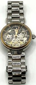 【7230】COGU コグ ITALY イタリア スケルトン AUTOMATIC オートマチック 黒文字盤 3針 腕時計 稼働 中古 ジャンク 
