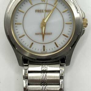 【1999】1円～START! 現状稼働品 FREEWAY 腕時計 白文字盤 シルバー メンズ腕時計 の画像1
