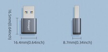 Type-C to USB 3.0 変換アダプタ 5Gbps高速データ USB Type-C 変換アダプタ 超小型 高速データ転送_画像5