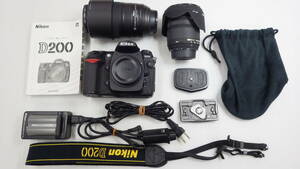 ニコン　D200　デジタル一眼レフ　カメラ　レンズ　シグマDC　17-70MM　ニコンDX　55-300MM