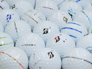 ロストボール AB落書き BRIDGESTONE GOLF TOUR B XS 2020年モデル ホワイト系混合 20個セット