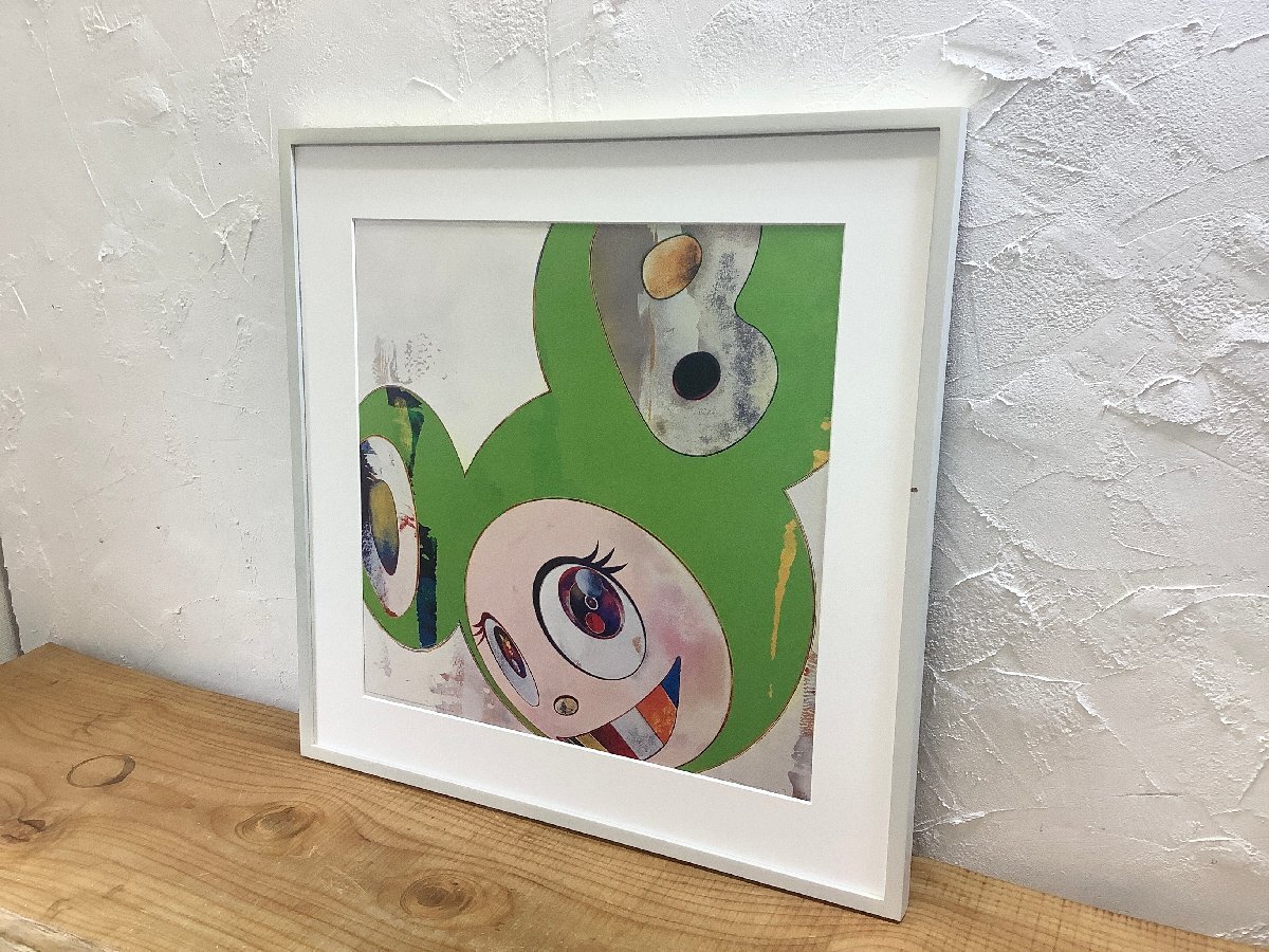 Takashi Murakami KaikaiKiki Lithographie dédicacée offset DOB-kun Dob-kun Peinture Souris verte, ouvrages d'art, imprimer, lithographier, lithographier