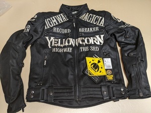 イエローコーン YB-3105 M メッシュジャケット ブラック/アイボリー YeLLOW CORN