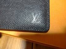 ◆ルイヴィトン LOUIS VUITTON　ポルトフォイユ・スレンダー/タイガレザー　型番：M30539　■カラー：ブラック　□送料無料_画像3