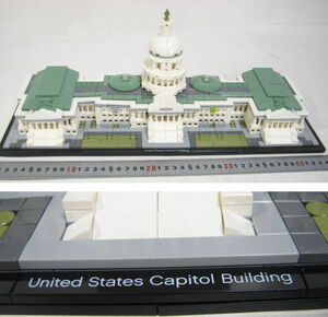 LEGO レゴ アーキテクチャー アメリカ合衆国議会議事堂 21030 組立済み 箱説無し 横幅約45cm United States Capitol Building