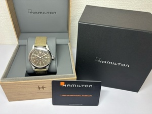 HAMILTON ハミルトン カーキフィールド オート 40ミリ H703050 自動巻 腕時計 シースルーバック 現状品