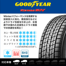 【2023年製】 グッドイヤー アイスナビ SUV 日本製 235/60R18 107Q　XL スタッドレスタイヤのみ・送料無料(4本セット)_画像2