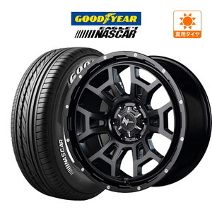 200系 ハイエース ホイール 4本セット MID ナイトロパワー H6 スラッグ グッドイヤー NASCAR (ナスカー) 215/60R17 キャラバン