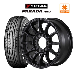 200系 ハイエース ホイール 4本セット ゴジゲン ブラックマン ジーアイ YOKOHAMA PARADA パラダ PA03 215/60R17