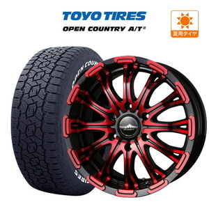 200系 ハイエース ホイール 4本セット BADX ロクサーニ バトルシップ Limited Red TOYO オープンカントリー A/T III (A/T3) 215/60R17