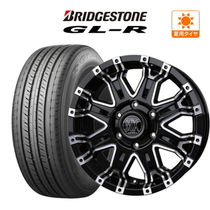 200系 ハイエース ホイール 4本セット BADX ロックケリー MX-II BRIDGESTONE GL-R 215/65R16