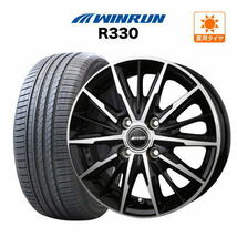 サマータイヤ ホイール 4本セット BADX AMD G-Line SP WINRUN ウインラン R330 165/55R15_画像1