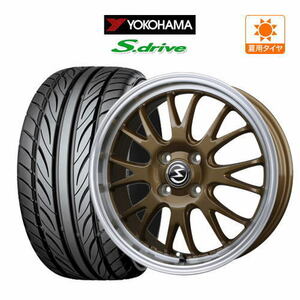 サマータイヤ ホイール 4本セット BADX エスホールド S-8M YOKOHAMA DNA S.drive ドライブ (ES03/ES03N) 165/45R16