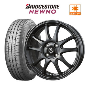 サマータイヤ ホイール 4本セット エスホールド S-5V BRIDGESTONE ニューノ 155/65R14