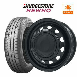 サマータイヤ ホイール 4本セット ウェッズ スチール ネオキャロ BRIDGESTONE ニューノ 155/65R14