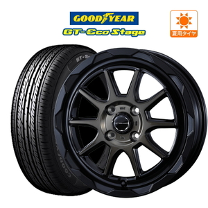 サマータイヤ ホイール 4本セット ウェッズ マッドヴァンス 06 グッドイヤー GT-エコ ステージ 165/65R15 タフト 等