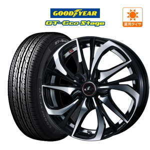 サマータイヤ ホイール 4本セット ウェッズ レオニス TE グッドイヤー GT-エコ ステージ 165/65R15 タフト 等