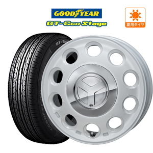 サマータイヤ ホイール 4本セット モンツァ ピエディーノ グッドイヤー GT-エコ ステージ 165/65R15 タフト 等