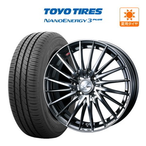 サマータイヤ ホイール4本セット ウェッズ レオニス FR TOYO ナノエナジー 3プラス 185/65R15 アクア(MXPK系)