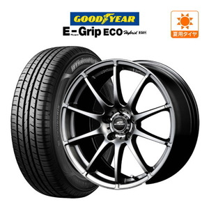 サマータイヤ ホイール4本セット MID シュナイダー スタッグ グッドイヤー エフィシエント グリップ エコ EG01 185/65R15 フリード GB5