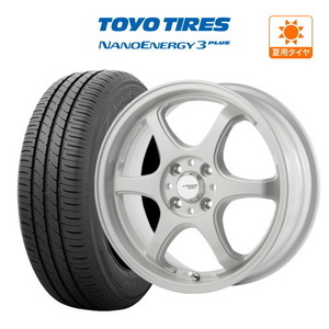 サマータイヤ ホイール4本セット ゴジゲン キャノンボール TOYO ナノエナジー 3プラス 185/65R15 アクア(MXPK系)