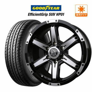 サマータイヤ ホイール 4本セット BADX ロックケリー MX-III グッドイヤー エフィシエント グリップ SUV HP01 265/65R17