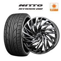 サマータイヤ ホイール 4本セット BADX ロクサーニ テンペストタービンVX SBC NITTO NT555 G2 245/35R21 アルファード 等_画像1