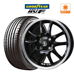 サマータイヤ ホイール 4本セット BADX エスホールド S-5V グッドイヤー イーグル RV-F 165/60R15 ハスラー 等