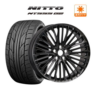 サマータイヤ ホイール 4本セット WALD ヴァルド ジェニュインライン F-001 Limited Black NITTO NT555 G2 245/35R21