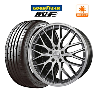 サマータイヤ ホイール 4本セット BADX ロクサーニ マルチフォルケッタ 8.0J グッドイヤー イーグル RV-F 245/35R20