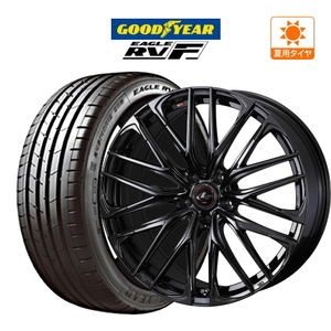 サマータイヤ ホイール 4本セット ウェッズ レオニス SK BLACK METAL EDITION グッドイヤー イーグル RV-F 245/35R20