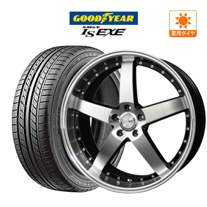 サマータイヤ ホイール 4本セット BADX ロクサーニ グラスターファイブ グッドイヤー イーグル LS EXE 225/35R20