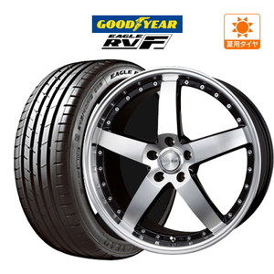 サマータイヤ ホイール 4本セット BADX ロクサーニ グラスターファイブ 8.5J グッドイヤー イーグル RV-F 245/35R20