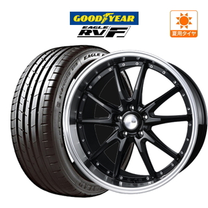 サマータイヤ ホイール 4本セット BADX ロクサーニ クロノグラスター 9.0J グッドイヤー イーグル RV-F 245/35R20