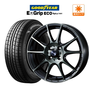 サマータイヤ ホイール4本セット ウェッズ ウェッズスポーツ SA-25R GY エフィシエント グリップ エコ EG01 185/65R15 ノート(E12 E13)